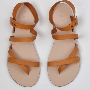 Laiik Handmade Greek Warrior Goddess Straps Leather Sandals Sofia Size 39 US 9